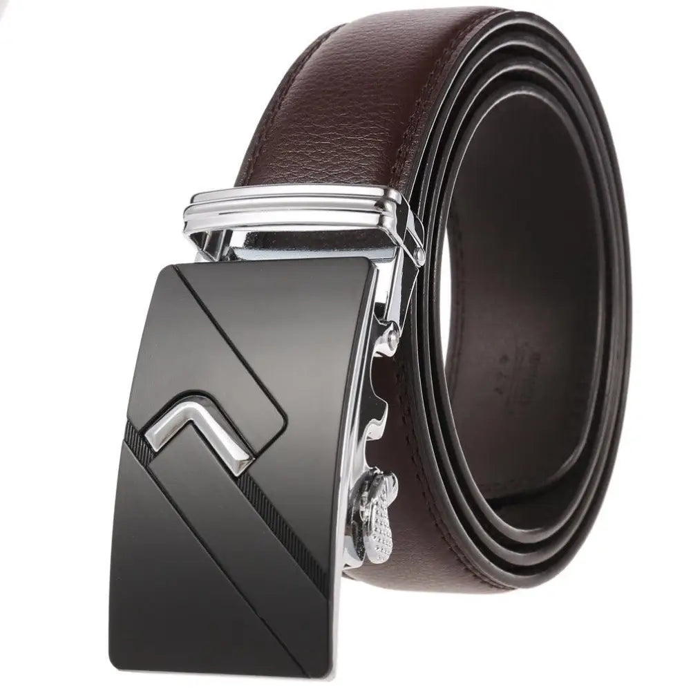 Carles Leather Belt with automatic buckle from Carles Leather Belt Collection