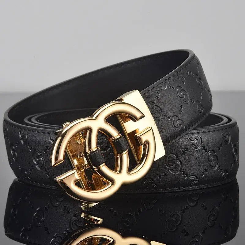 Leather belt with gold buckle for elegant style showcasing premium craftsmanship