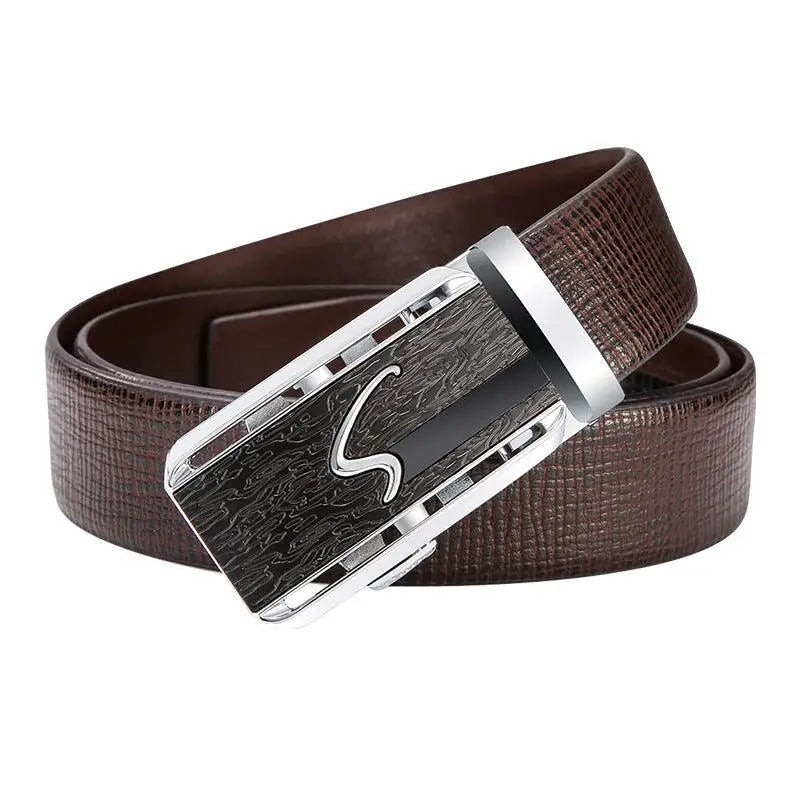 Serrano Belt with brown leather strap and silver buckle for versatile fashion access