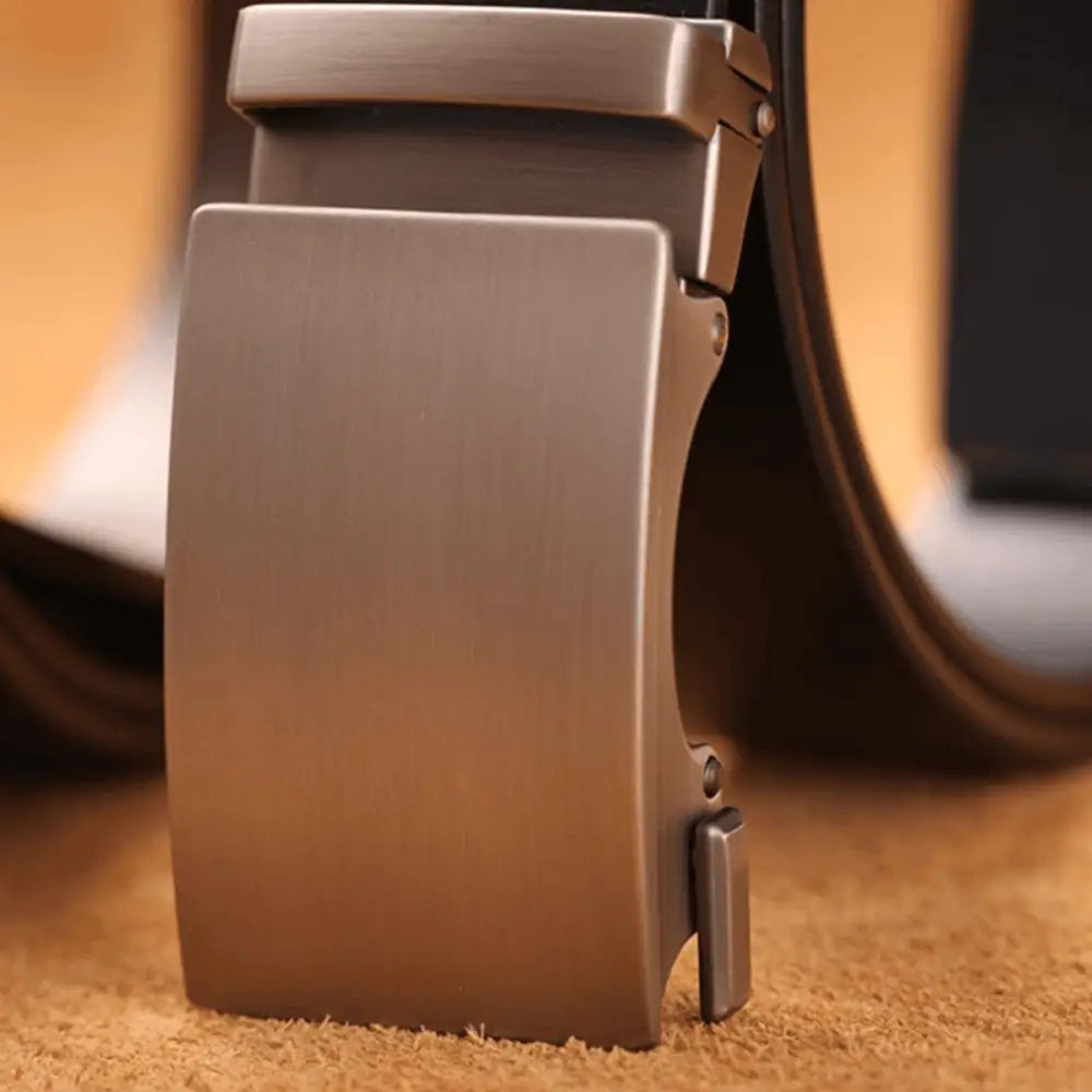Zendek Leather Belt with Metal Buckle for Men showcasing a stylish leather belt design